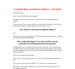 Advance Software Lock sales page screenshot