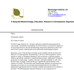 BioVoyage Institute Inc. grant proposal screenshot