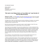Free World Charter and Magna Carta press release screenshot