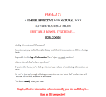 IBS ebook sales page screenshot