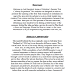 Lek Bangkok restaurant website copy screenshot