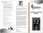 Reflections Coaching Business Brochure outside screenshot
