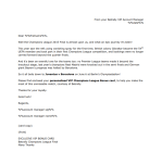 Betrally Champions League VIP direct mail and card screenshot