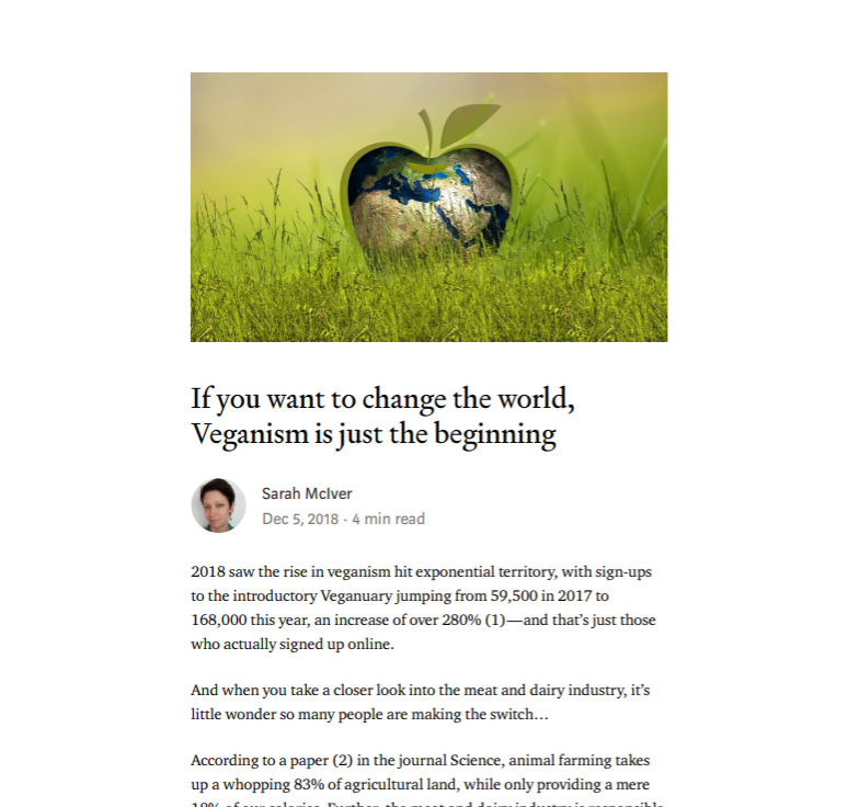 Free World One - Veganism is just the beginning screenshot