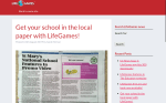 LifeGames school press promo page screenshot